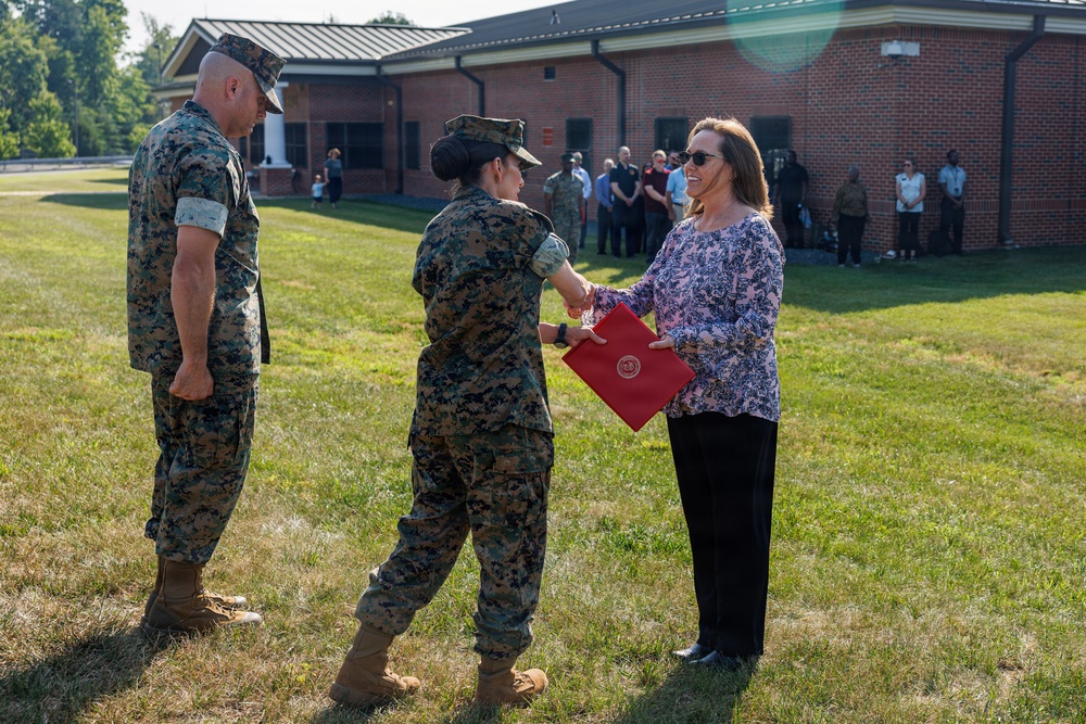 Col. Calvin Presents Civilian Awards