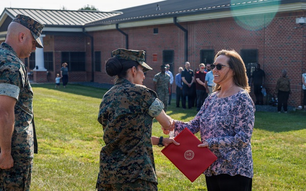 Col. Calvin Presents Civilian Awards