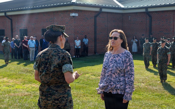 Col. Calvin Presents Civilian Awards
