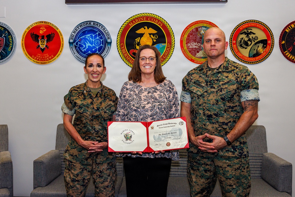Col. Calvin Presents Civilian Awards