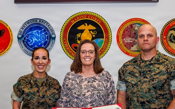 Col. Calvin Presents Civilian Awards