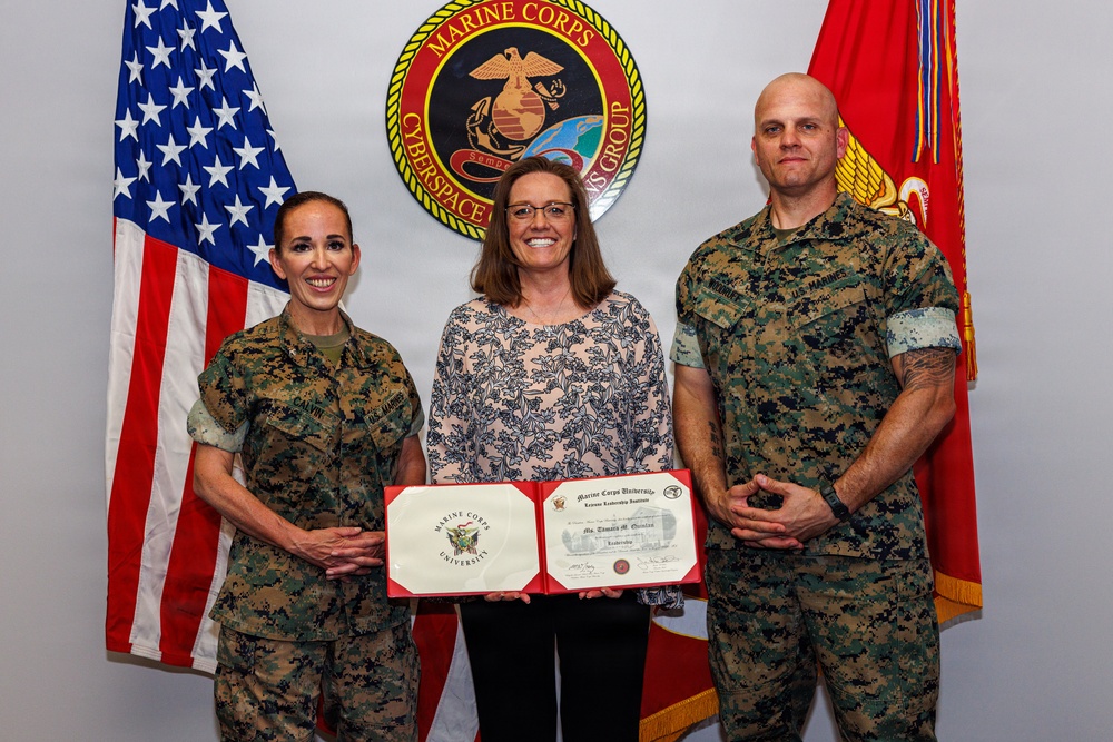 Col. Calvin Presents Civilian Awards