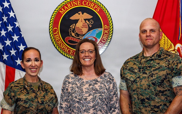 Col. Calvin Presents Civilian Awards