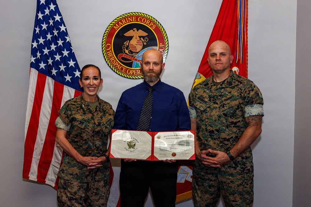 Col. Calvin Presents Civilian Awards