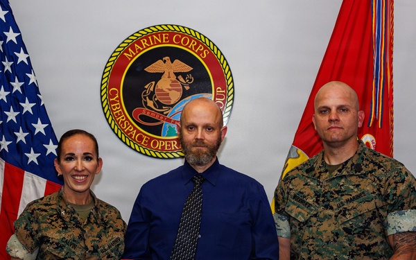 Col. Calvin Presents Civilian Awards