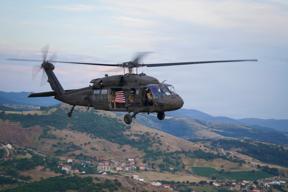 KFOR aviation supports U.S. Embassy Independence Day flyover