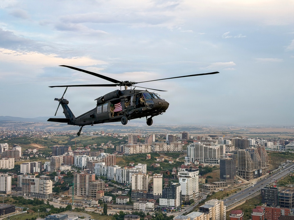 KFOR aviation supports U.S. Embassy Independence Day flyover
