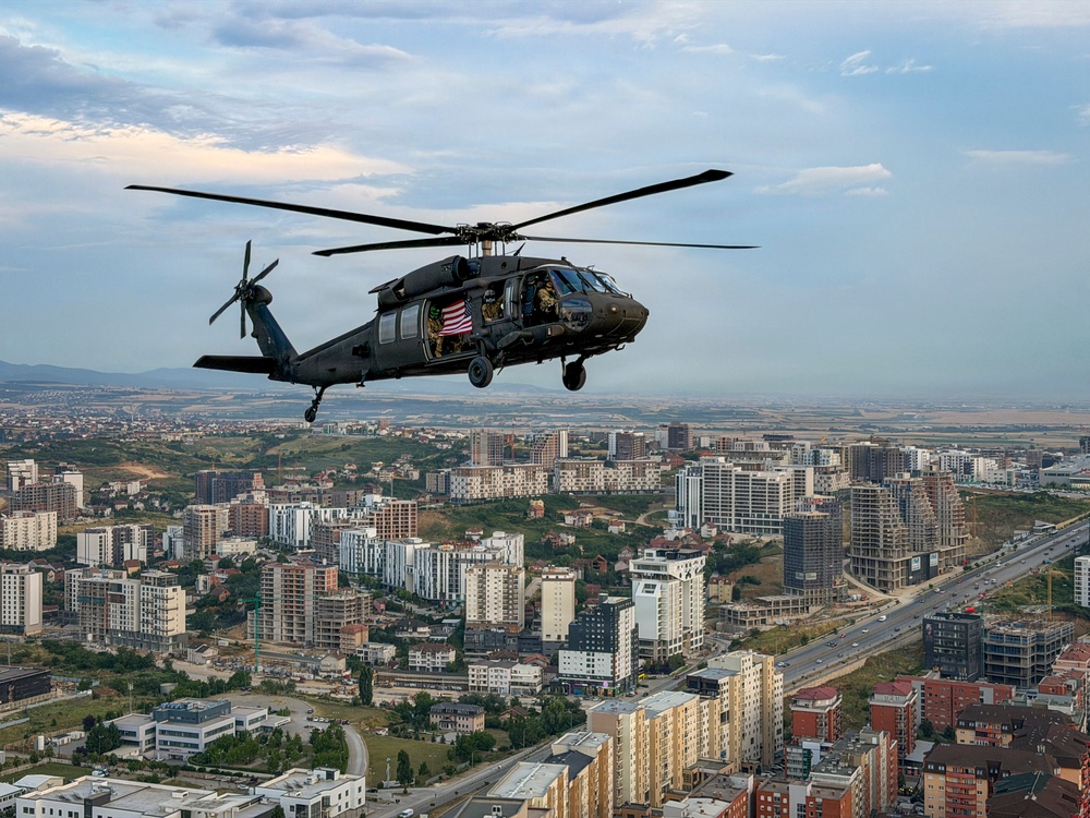 KFOR aviation supports U.S. Embassy Independence Day flyover