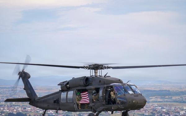 KFOR aviation supports U.S. Embassy Independence Day flyover