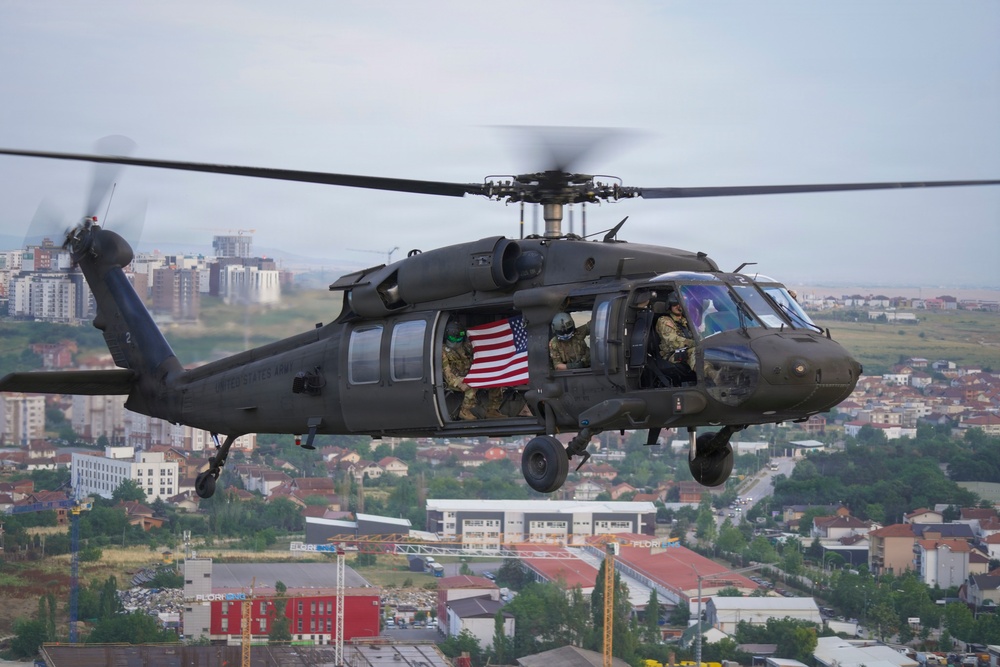 KFOR aviation supports U.S. Embassy Independence Day flyover