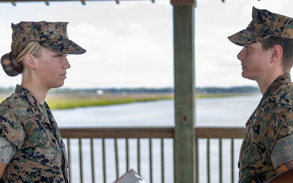 Cpl. Halle Hale Reenlistment Ceremony