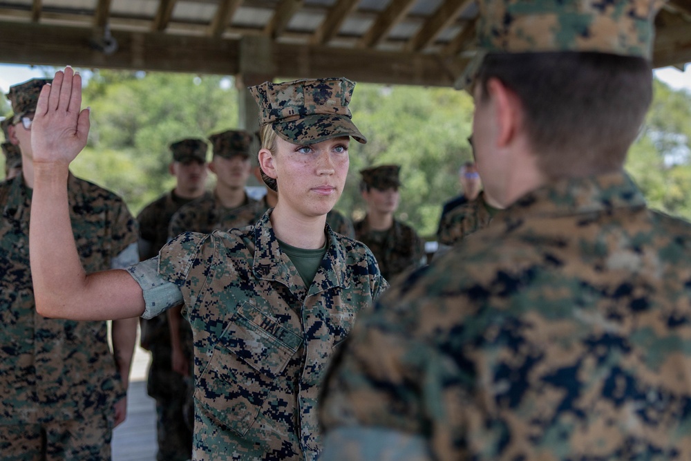 Cpl. Halle Hale Reenlistment Ceremony