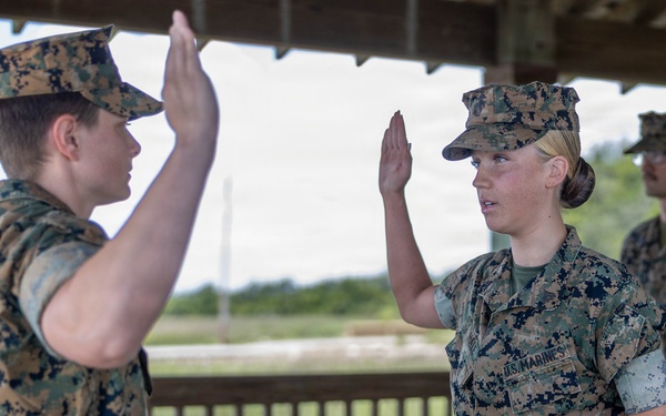 Cpl. Halle Hale Reenlistment Ceremony