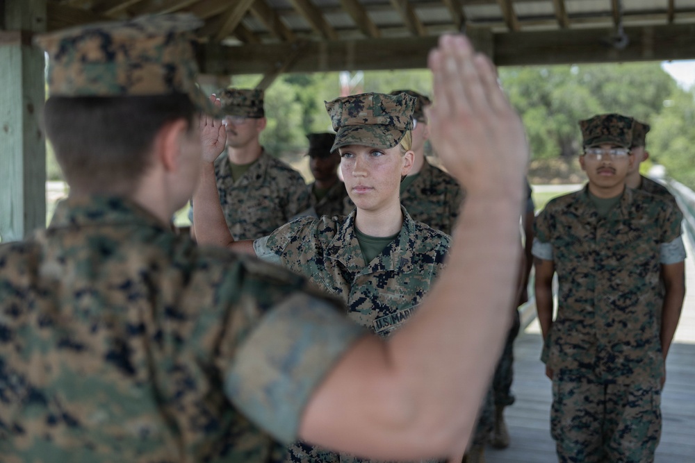 Cpl. Halle Hale Reenlistment Ceremony