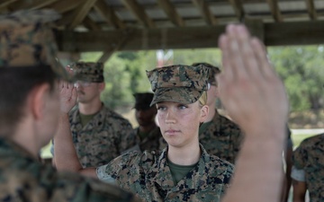 Cpl. Halle Hale Reenlistment Ceremony