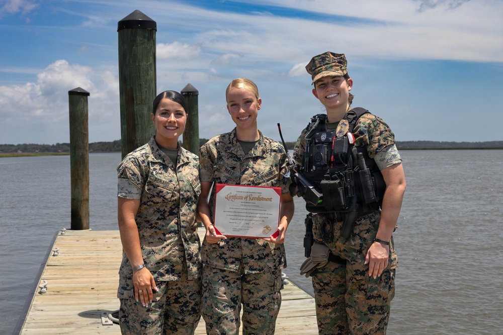 Cpl. Halle Hale Reenlistment Ceremony