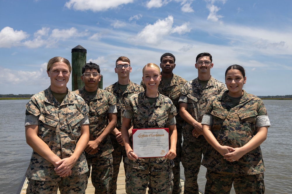 Cpl. Halle Hale Reenlistment Ceremony