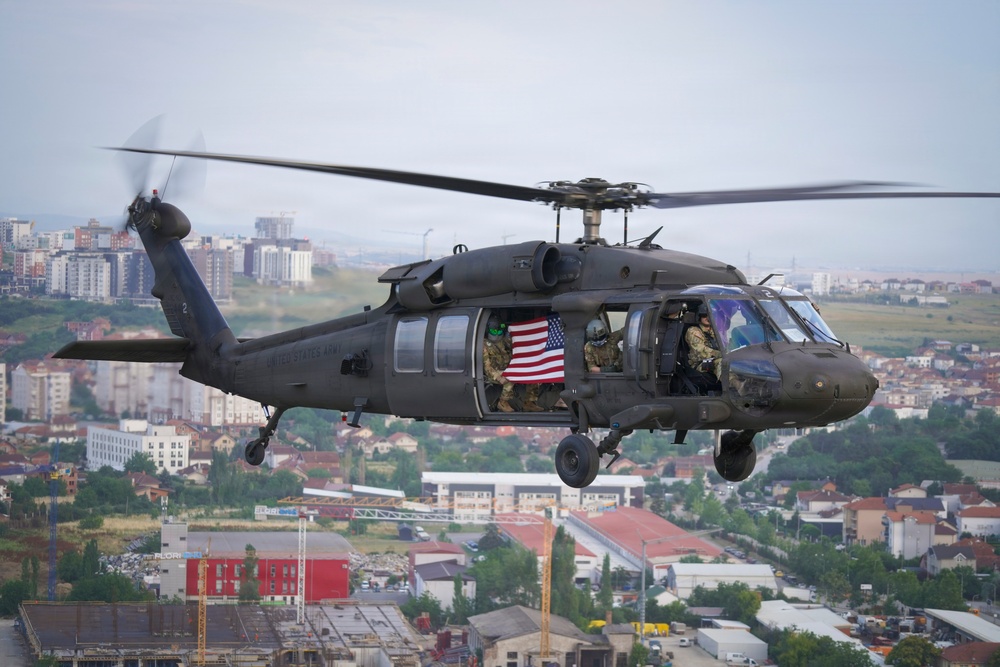KFOR aviation supports U.S. Embassy Independence Day flyover