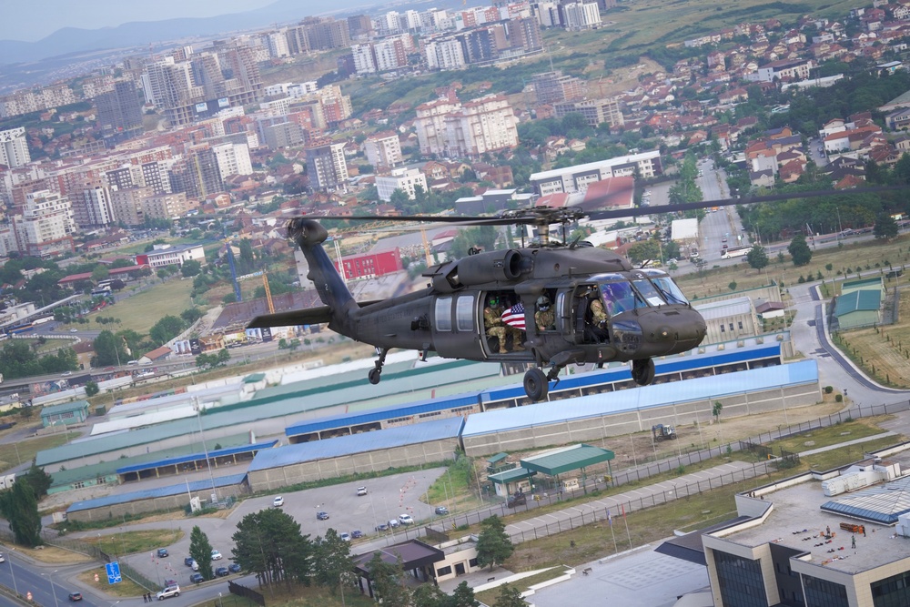 KFOR aviation supports U.S. Embassy Independence Day flyover