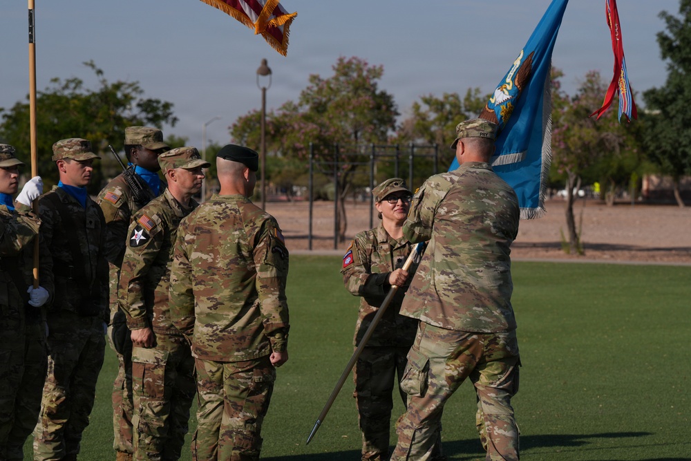 Lt. Col. Fulton relinquishes command of the 110th IEW Battalion