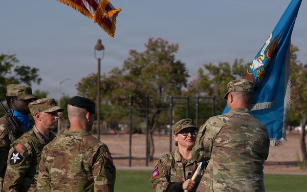 Lt. Col. Fulton relinquishes command of the 110th IEW Battalion