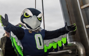 Ronald Reagan Hosts Seattle Seahawks
