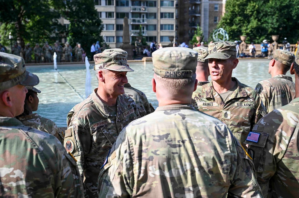 Nordhaus, Raines join SECWAR to recognize Guardsmen in Washington, D.C.