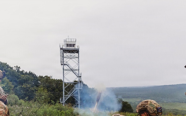 1-112th Infantry Soldiers conduct mortar familiarization