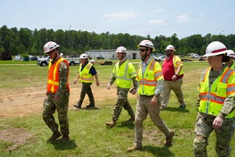 Wilmington District leaders tour military construction projects at Fort Bragg
