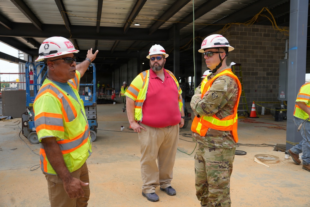 Wilmington District leaders tour military construction projects at Fort Bragg