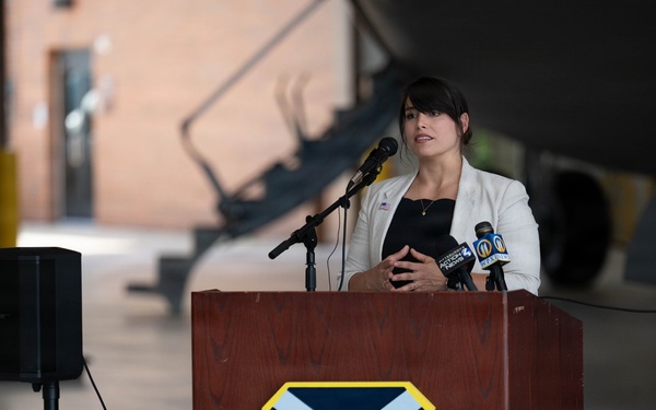 911th Airlift Wing welcomes Sojourn 250 flag for final leg of yearlong journey