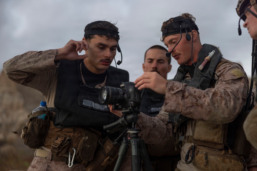 U.S. Marines with 1st Recon Bn. conduct amphibious reconnaissance skills training