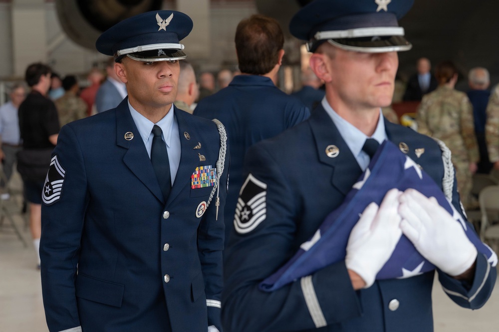 911th Airlift Wing welcomes Sojourn 250 flag for final leg of yearlong journey