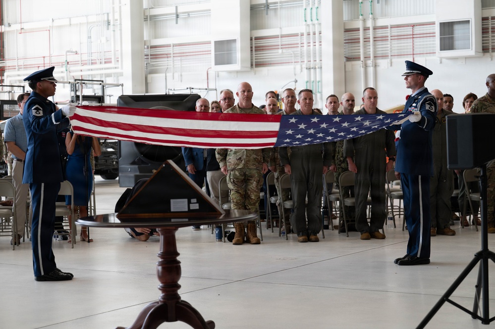 911th Airlift Wing welcomes Sojourn 250 flag for final leg of yearlong journey