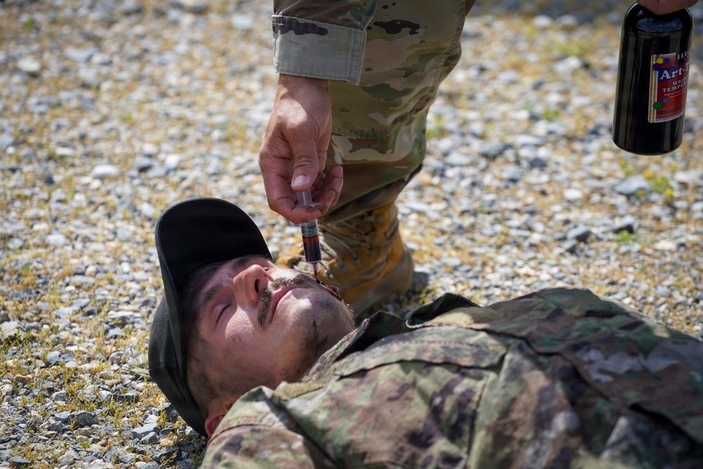 KFOR RC-E conducts mass casualty exercise at Camp Bondsteel