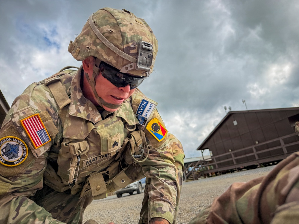 KFOR RC-E conducts mass casualty exercise at Camp Bondsteel