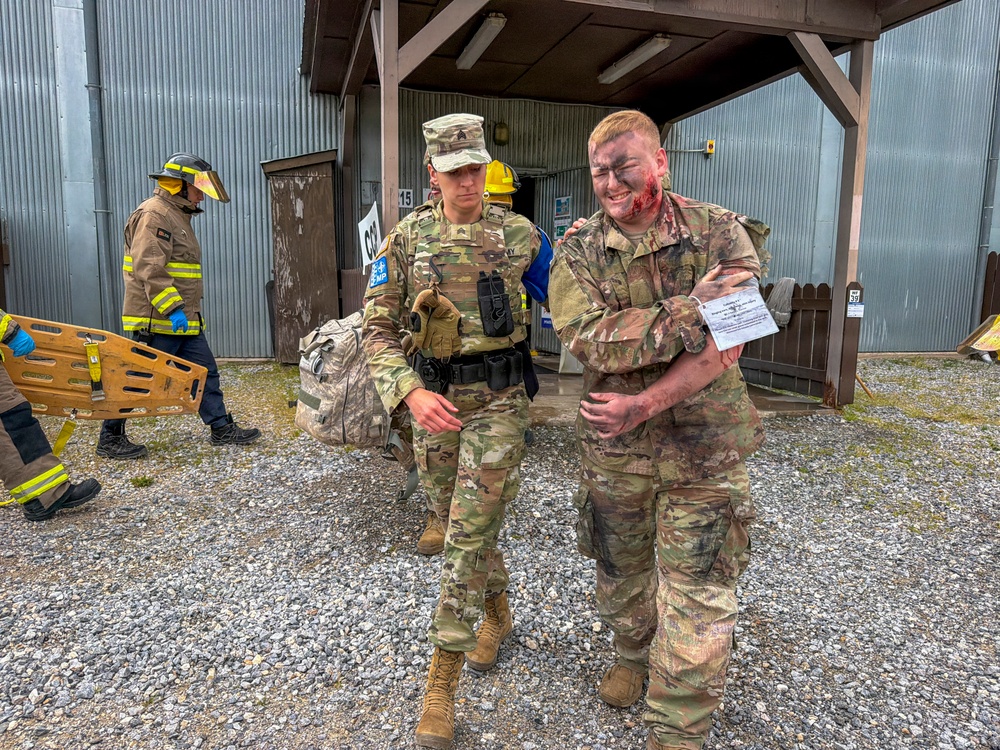 KFOR RC-E conducts mass casualty exercise at Camp Bondsteel