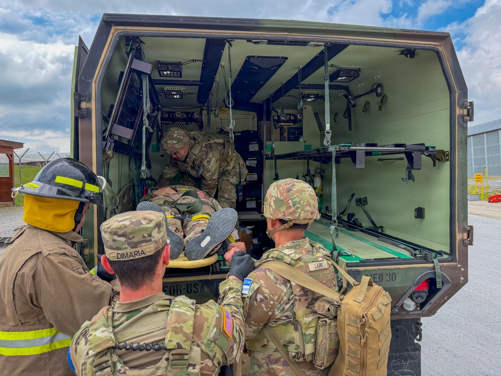 KFOR RC-E conducts mass casualty exercise at Camp Bondsteel
