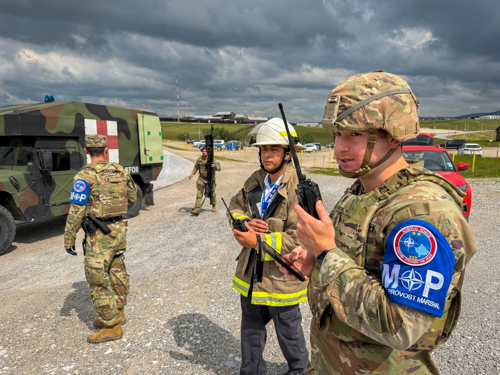 KFOR RC-E conducts mass casualty exercise at Camp Bondsteel