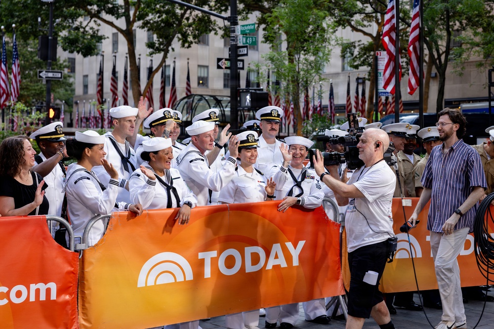 U.S. Marines and Sailors attend the TODAY Show for INR250