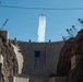 USAF Thunderbirds fly over Hoover Dam with historic American Flag
