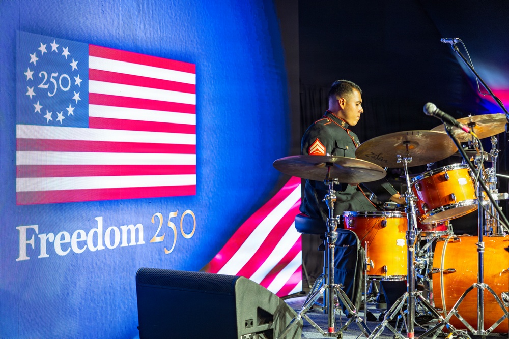 Marine Forces Reserve Band performs at U.S. Embassy Buenos Aires Independence Day celebration