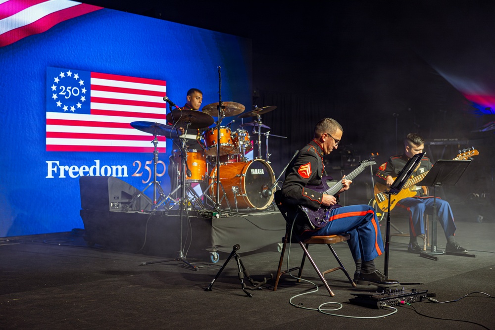 Marine Forces Reserve Band performs at U.S. Embassy Buenos Aires Independence Day celebration