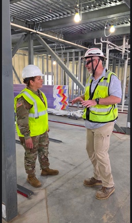 Fort McCoy leadership reviews progress on $55 Million Officer Quarters Project