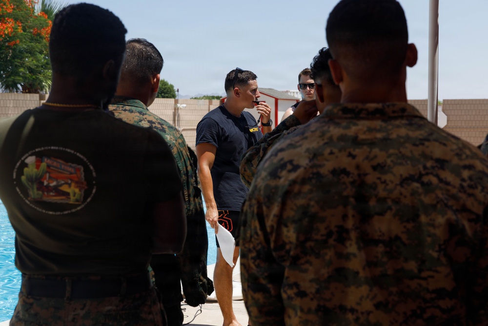 H&amp;HS MCAS Yuma Conducts Swim Qualification