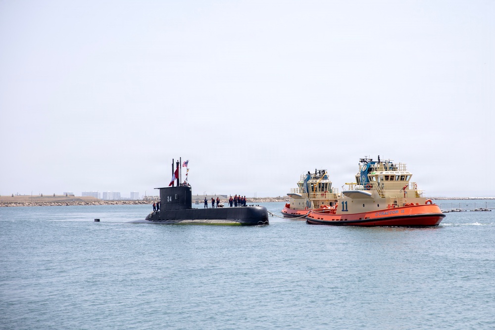 Peruvian Submarine BAP Chipana (SS 34) Arrives for DESI 2026