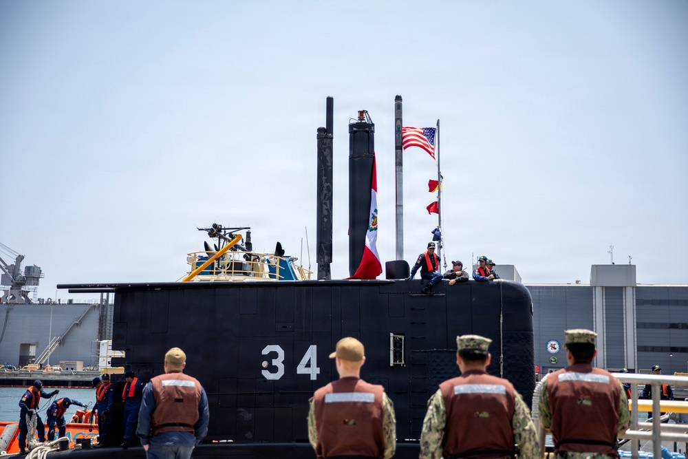 Peruvian Submarine BAP Chipana (SS 34) Arrives for DESI 2026