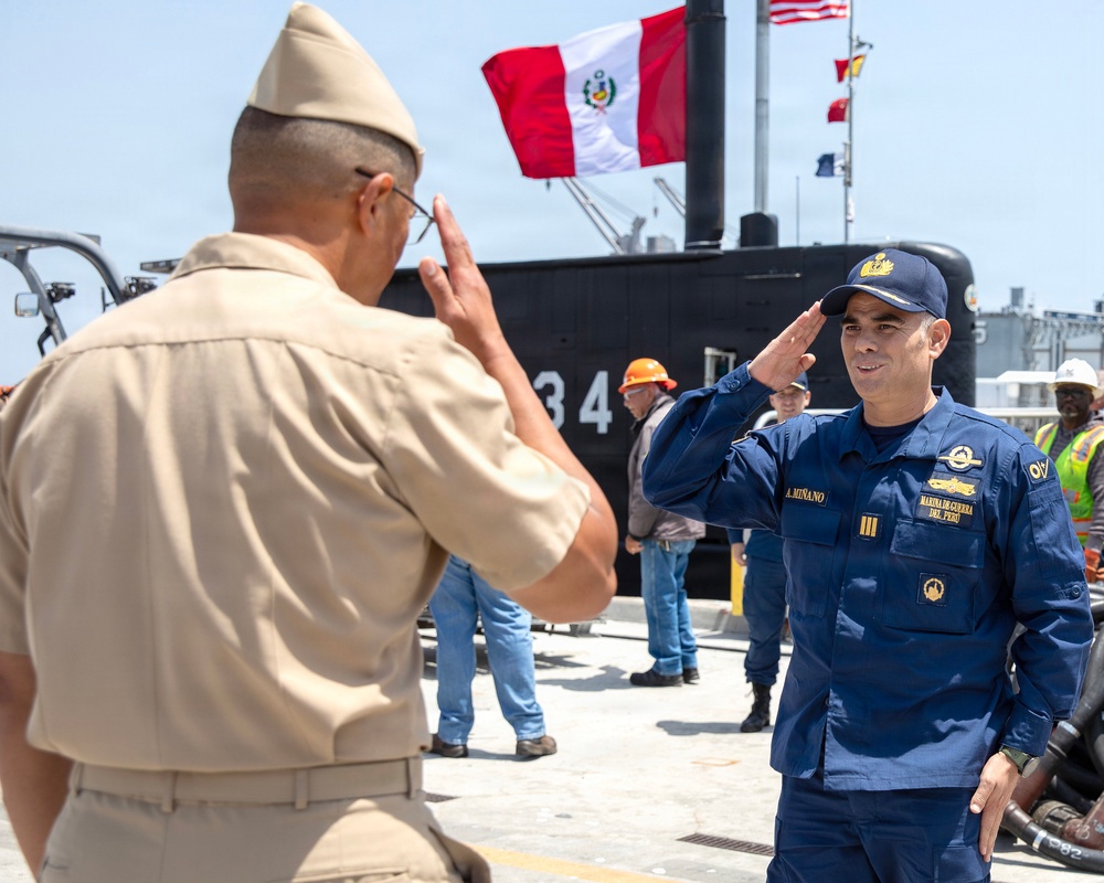 Peruvian Submarine BAP Chipana (SS 34) Arrives for DESI 2026