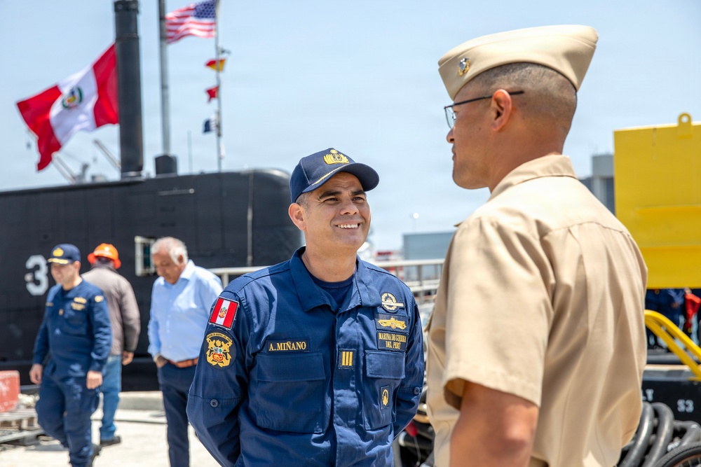 Peruvian Submarine BAP Chipana (SS 34) Arrives for DESI 2026