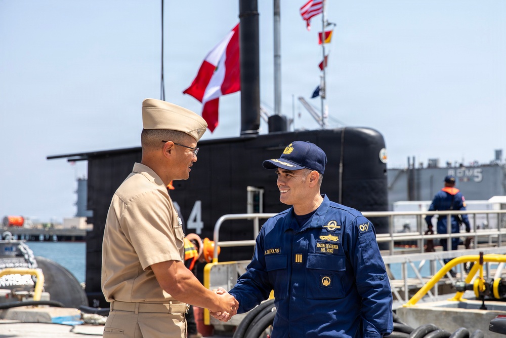 Peruvian Submarine BAP Chipana (SS 34) Arrives for DESI 2026